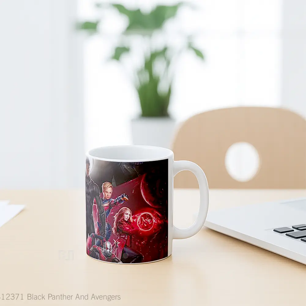 Mug Black Panther And Avengers Gelas Superhero - All-side / Desain