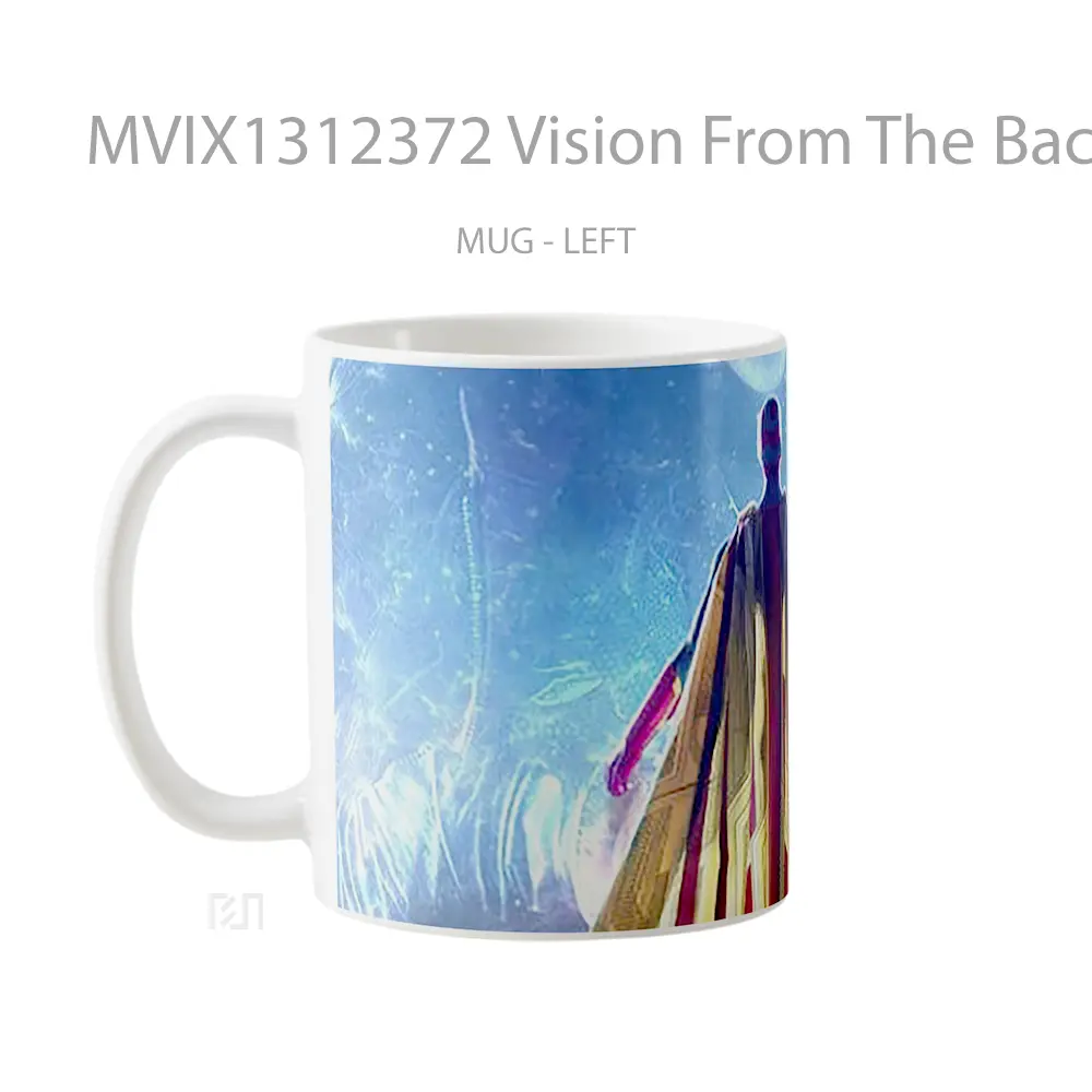 Mug Vision From The Back Gelas Superhero - All-side / Desain