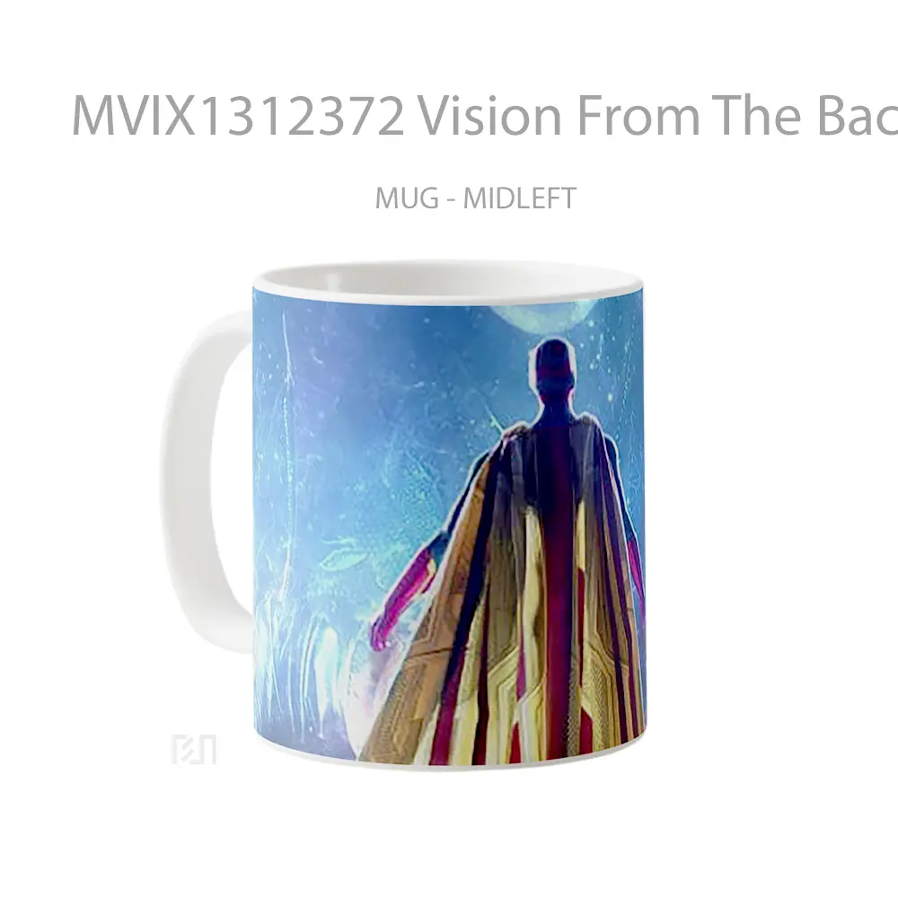 Mug Vision From The Back Gelas Superhero - All-side / Desain
