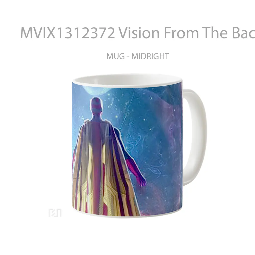 Mug Vision From The Back Gelas Superhero - All-side / Desain
