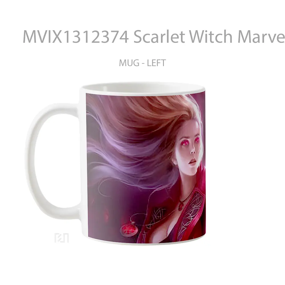 Mug Scarlet Witch Marvel Gelas Superhero - All-side / Desain