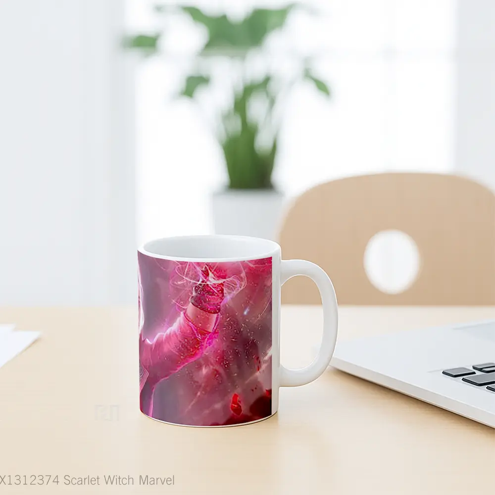 Mug Scarlet Witch Marvel Gelas Superhero - All-side / Desain