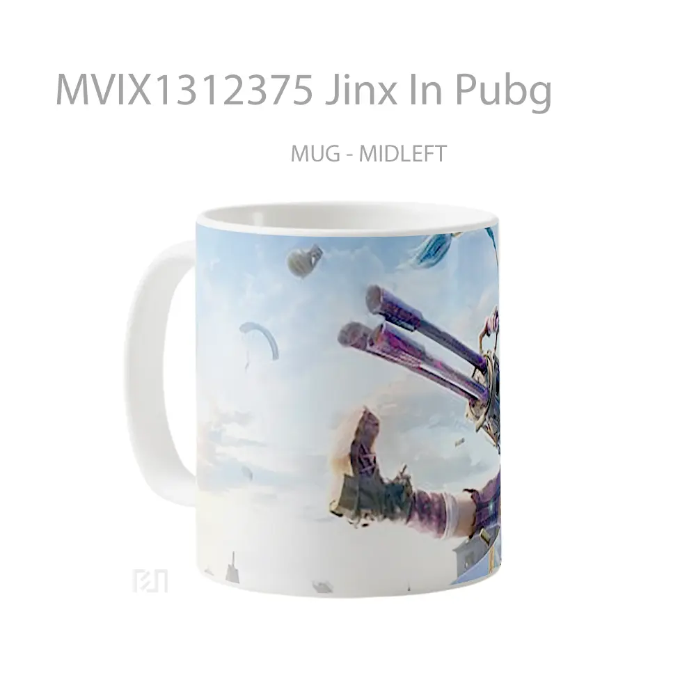 Mug Jinx In Pubg Cangkir Gamer - All-side / Desain