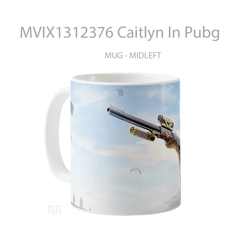 Mug Caitlyn In Pubg Cangkir Gamer - All-side / Desain
