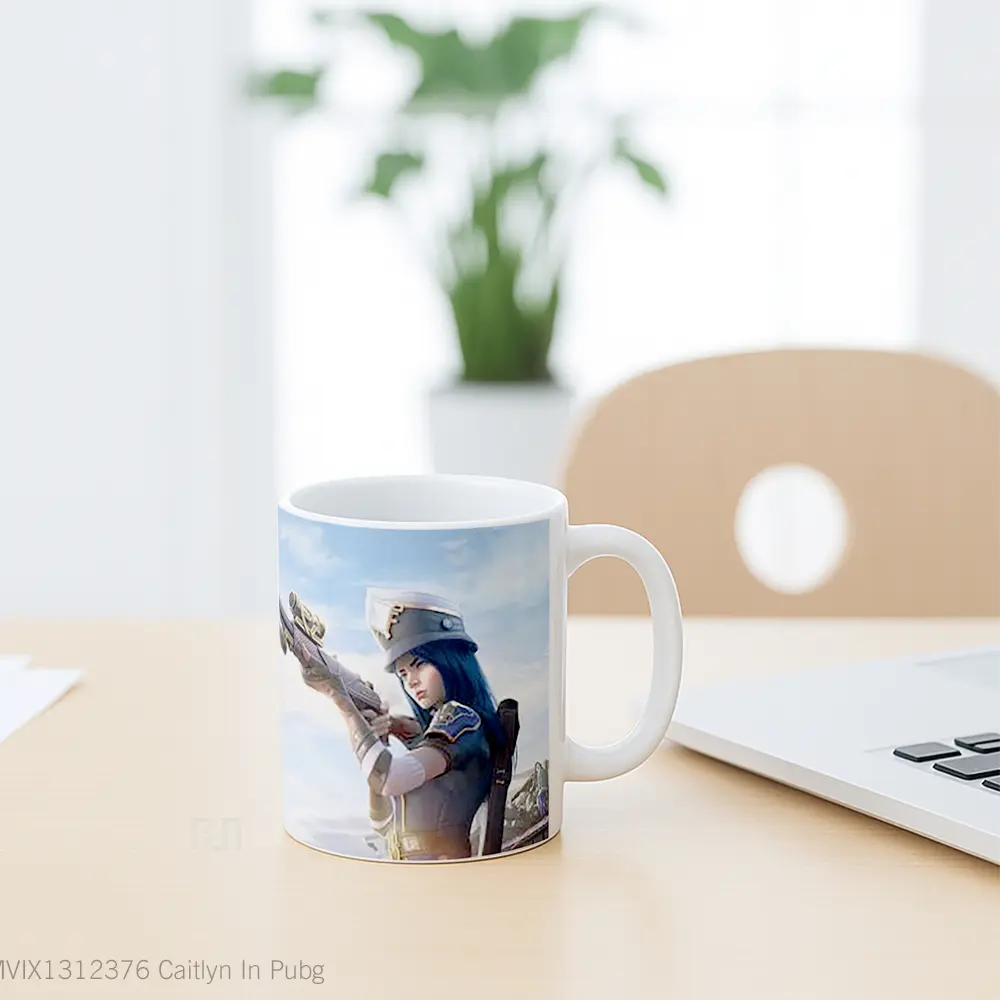Mug Caitlyn In Pubg Cangkir Gamer - All-side / Desain