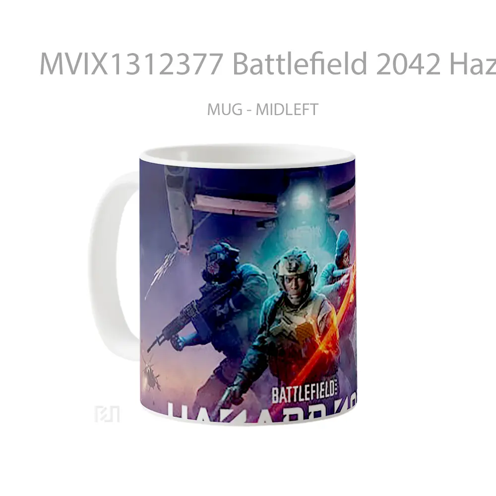 Mug Battlefield 2042 Hazard Zone Gelas Keramik Unik - All-side / Desain