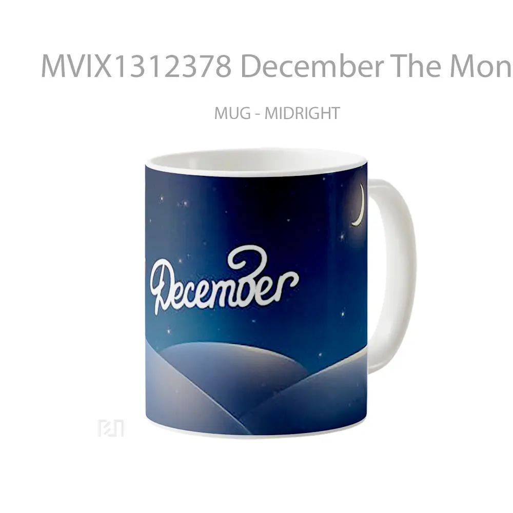 Mug December The Month Of Christmas Gelas Keramik Unik - All-side / Desain