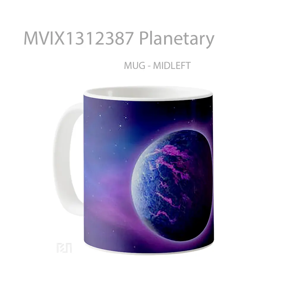 Mug Planetary Gelas Keramik Unik - All-side / Desain