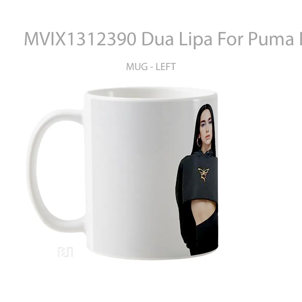 Mug Dua Lipa For Puma Flutur Gelas Selebriti - All-side / Desain