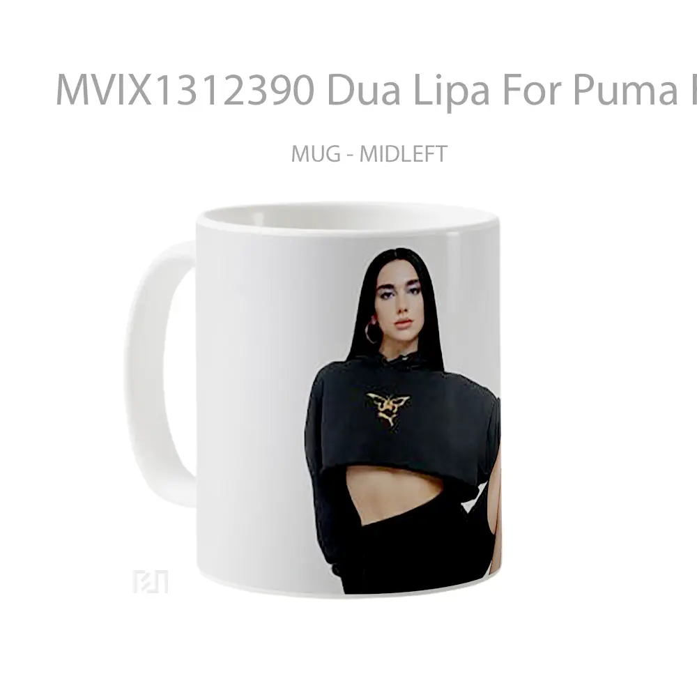 Mug Dua Lipa For Puma Flutur Gelas Selebriti - All-side / Desain