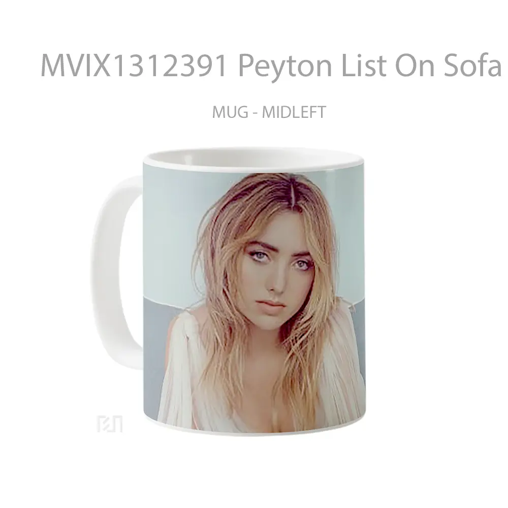 Mug Peyton List On Sofa Gelas Keramik Unik - All-side / Desain