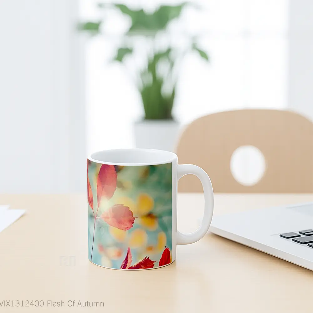 Mug Flash Of Autumn Gelas Superhero - All-side / Desain