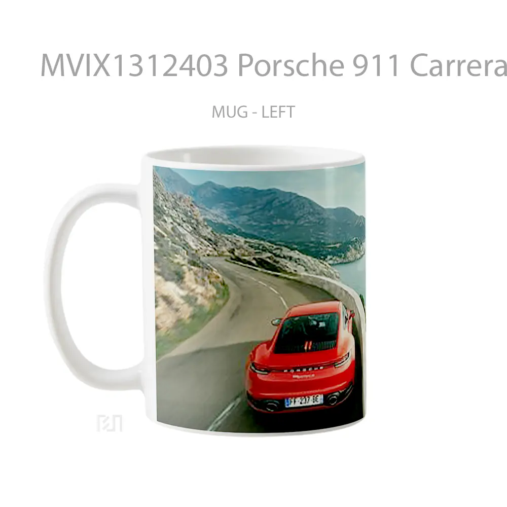 Mug Porsche 911 Carrera S Rear Cangkir Mobil - All-side / Desain