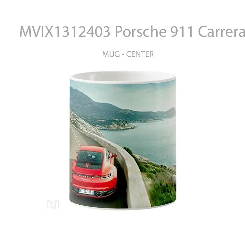 Mug Porsche 911 Carrera S Rear Cangkir Mobil
