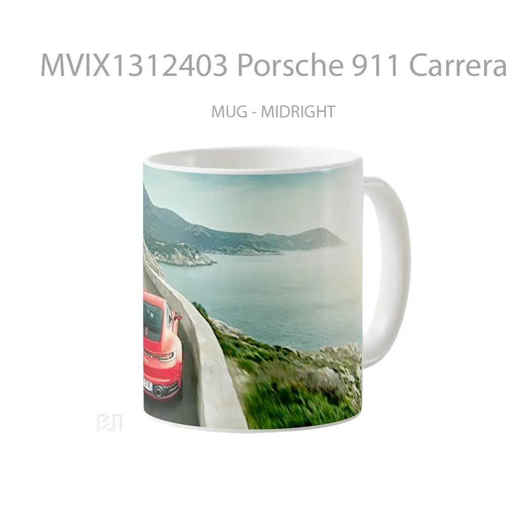 Mug Porsche 911 Carrera S Rear Cangkir Mobil - All-side / Desain