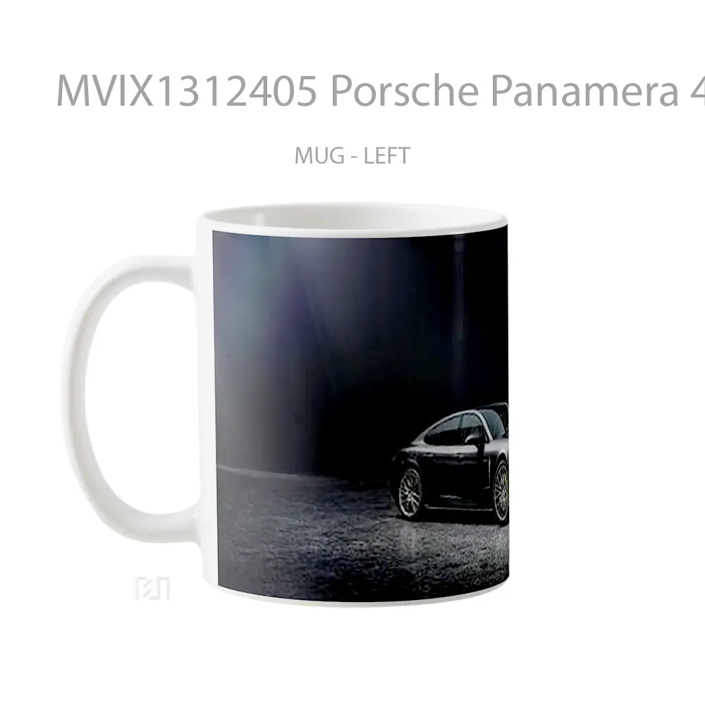 Mug Porsche Panamera 4 E Hybrid Cangkir Mobil - All-side / Desain
