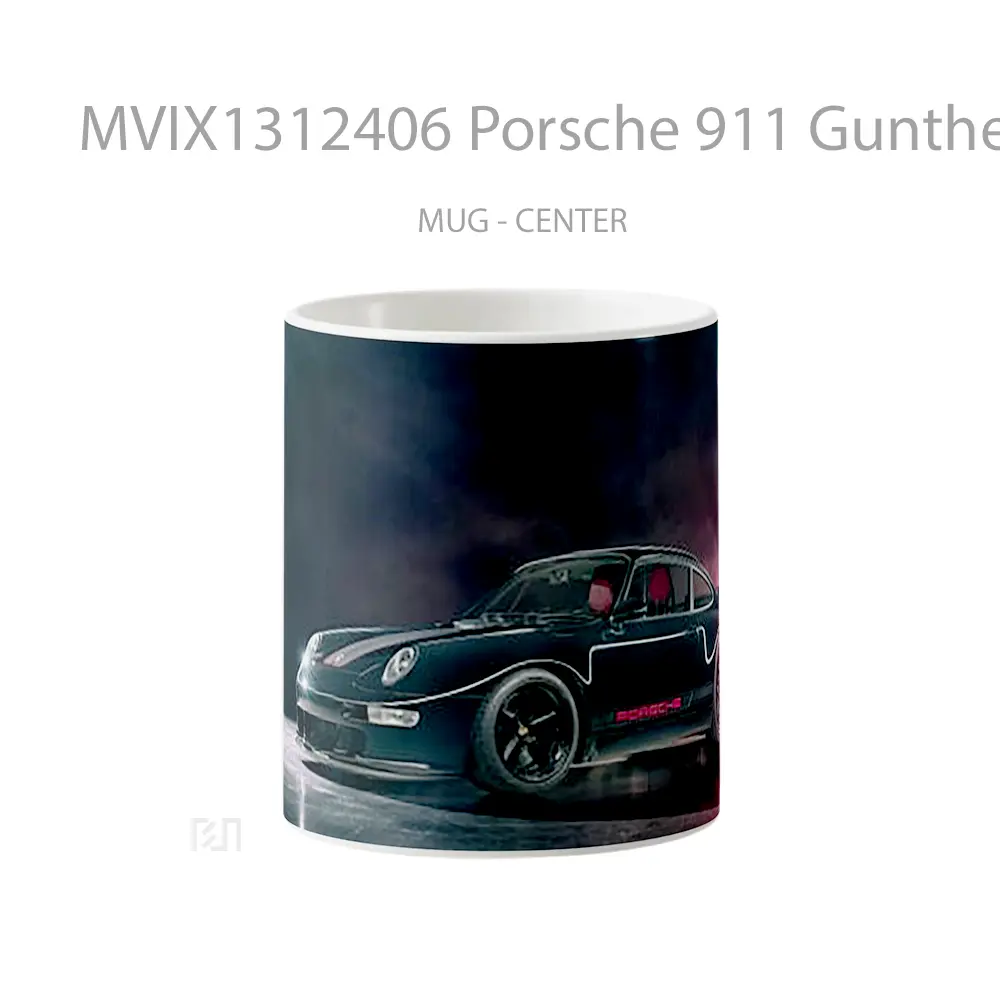 Mug Porsche 911 Gunther Werks Cangkir Mobil