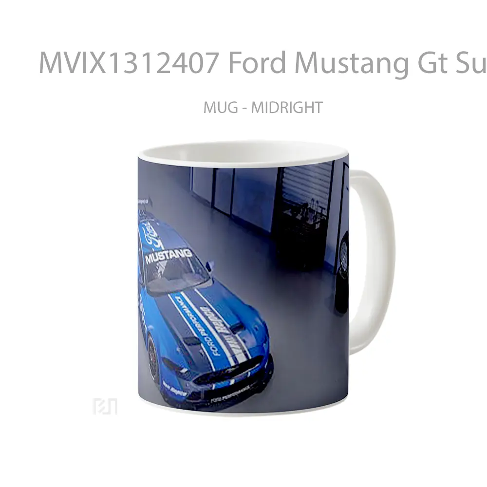 Mug Ford Mustang Gt Supercar Cangkir Mobil - All-side / Desain