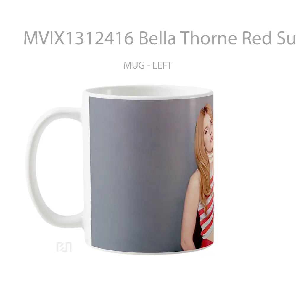 Mug Bella Thorne Red Suit Gelas Keramik Unik - All-side / Desain