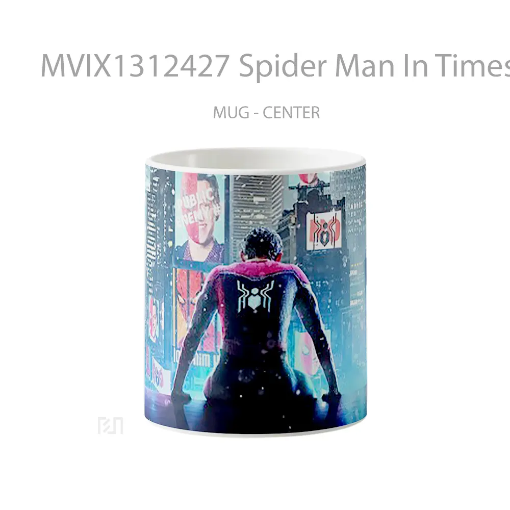 Mug Spider Man In Times Sqaure Gelas Superhero