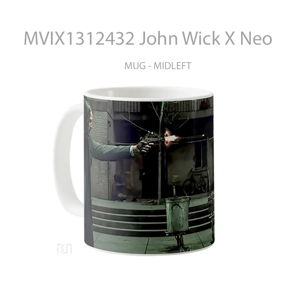 Mug John Wick X Neo Gelas Keramik Unik - All-side / Desain