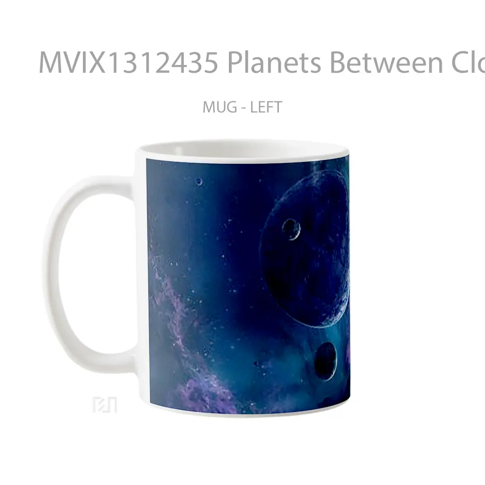 Mug Planets Between Clouds Gelas Pemandangan Alam - All-side / Desain