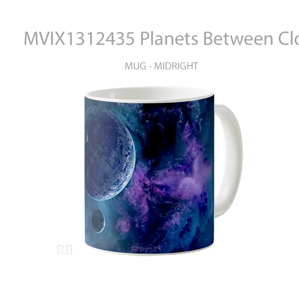 Mug Planets Between Clouds Gelas Pemandangan Alam - All-side / Desain