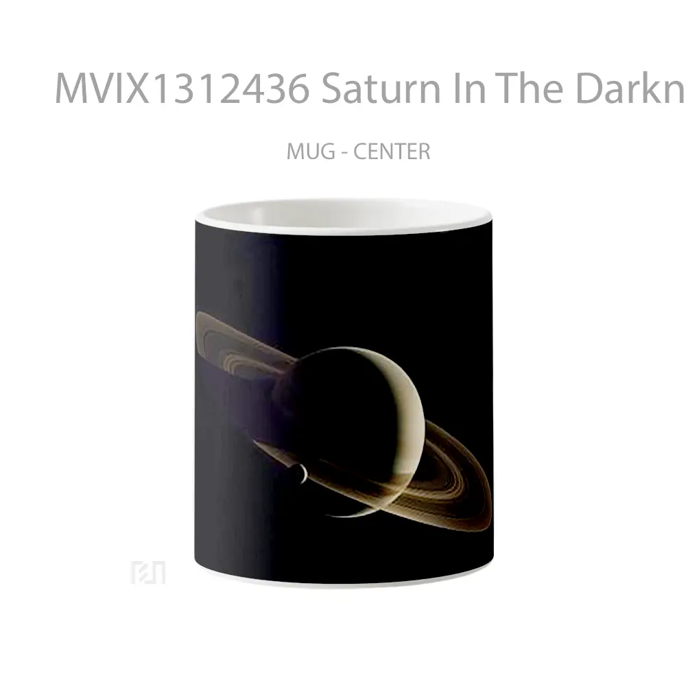 Mug Saturn In The Darkness Gelas Keramik Unik