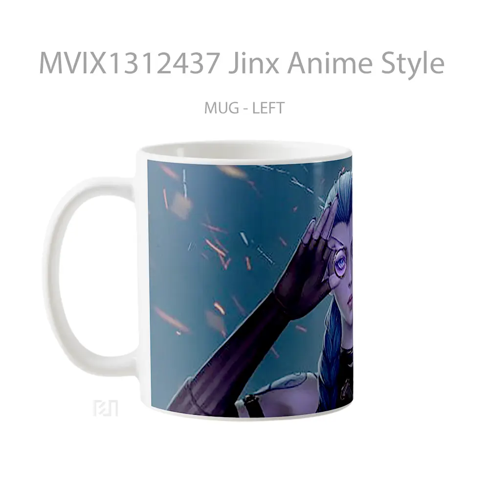 Mug Jinx Anime Style Cangkir Anime - All-side / Desain