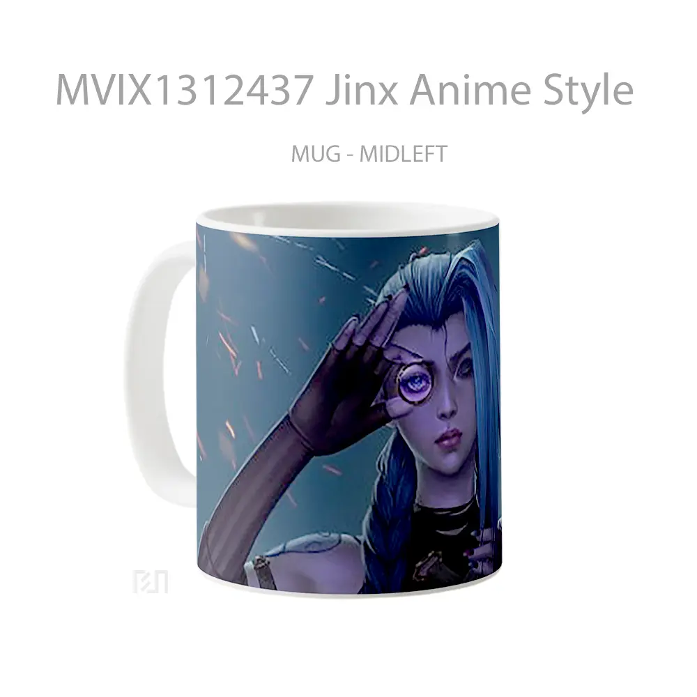 Mug Jinx Anime Style Cangkir Anime - All-side / Desain