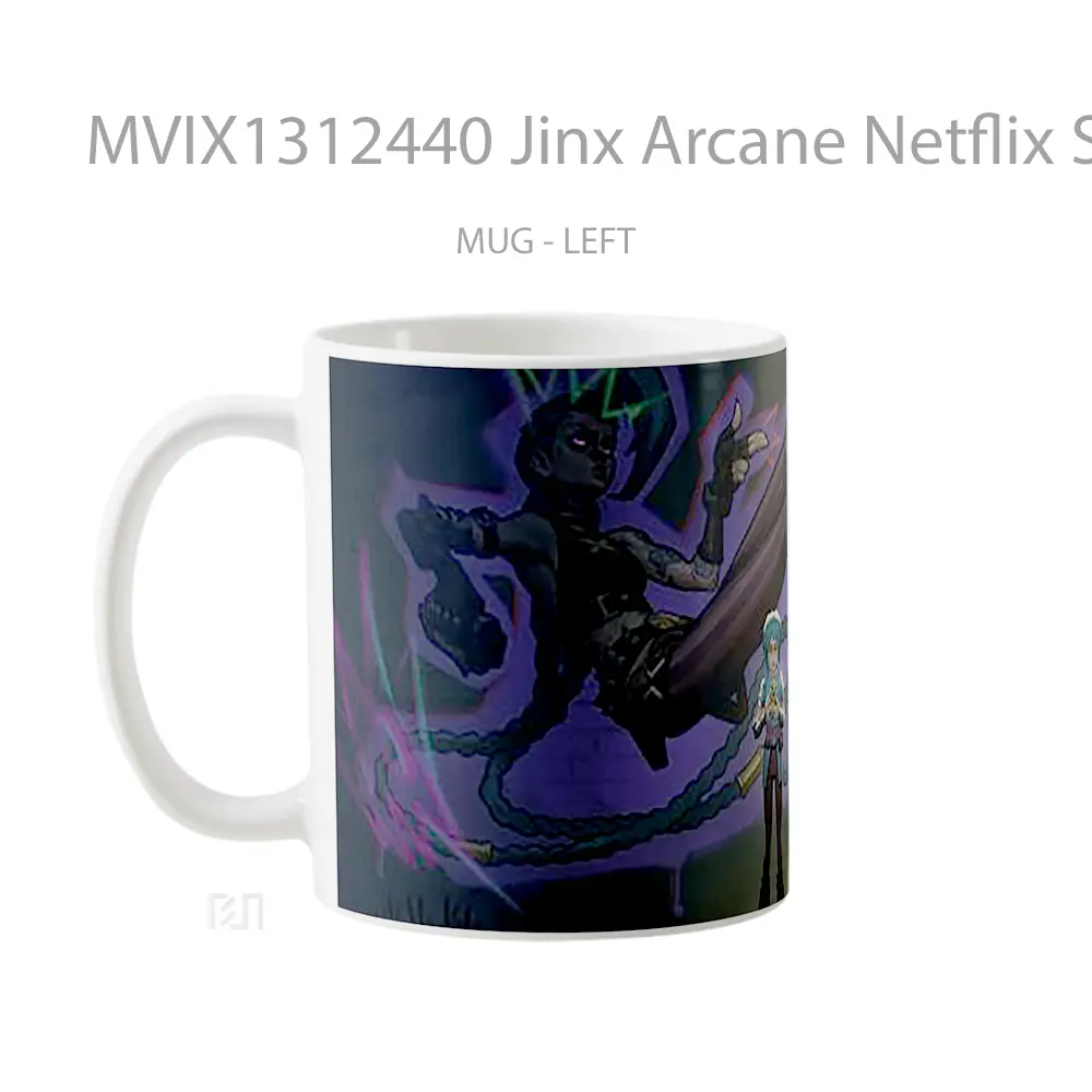 Mug Jinx Arcane Netflix Series Gelas Keramik Unik - All-side / Desain