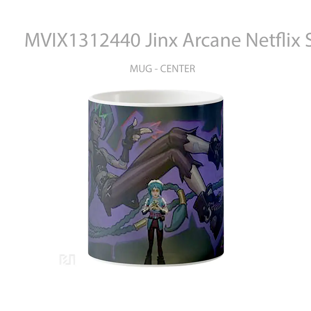 Mug Jinx Arcane Netflix Series Gelas Keramik Unik