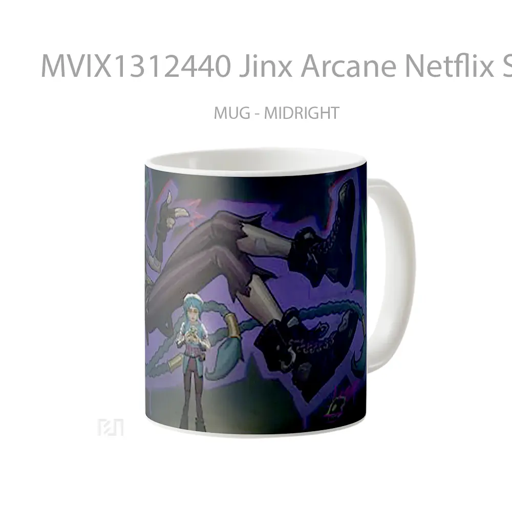 Mug Jinx Arcane Netflix Series Gelas Keramik Unik - All-side / Desain