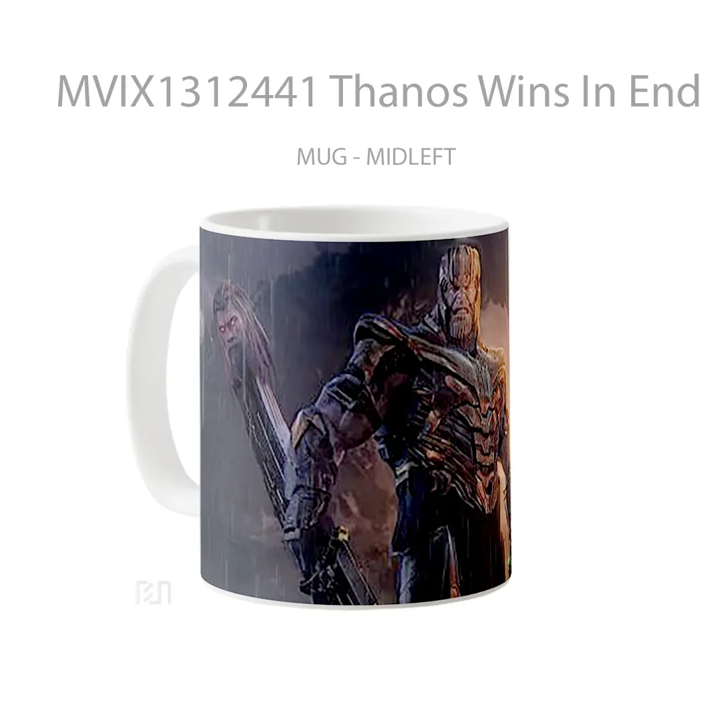 Mug Thanos Wins In End Game Cangkir Gamer - All-side / Desain