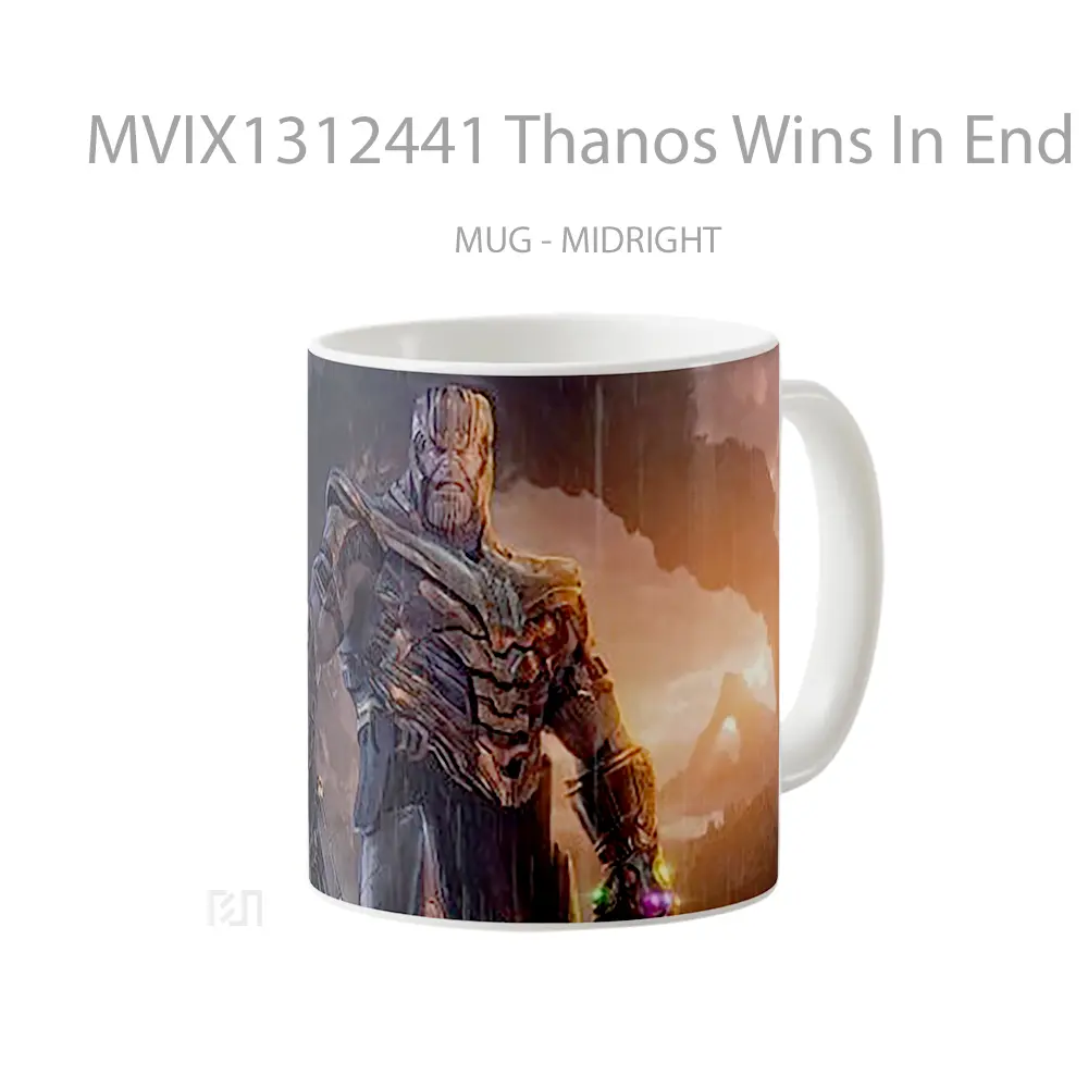 Mug Thanos Wins In End Game Cangkir Gamer - All-side / Desain
