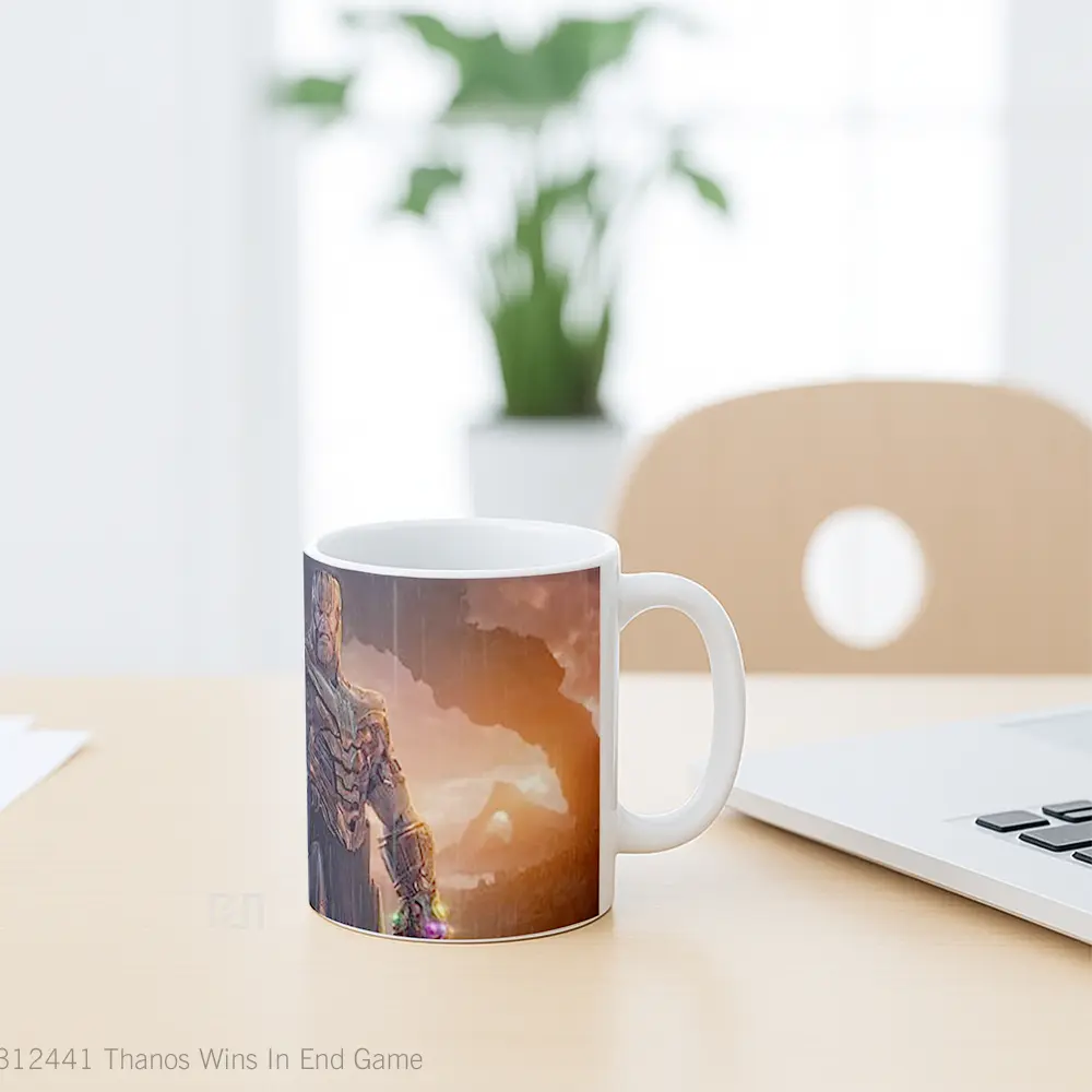 Mug Thanos Wins In End Game Cangkir Gamer - All-side / Desain