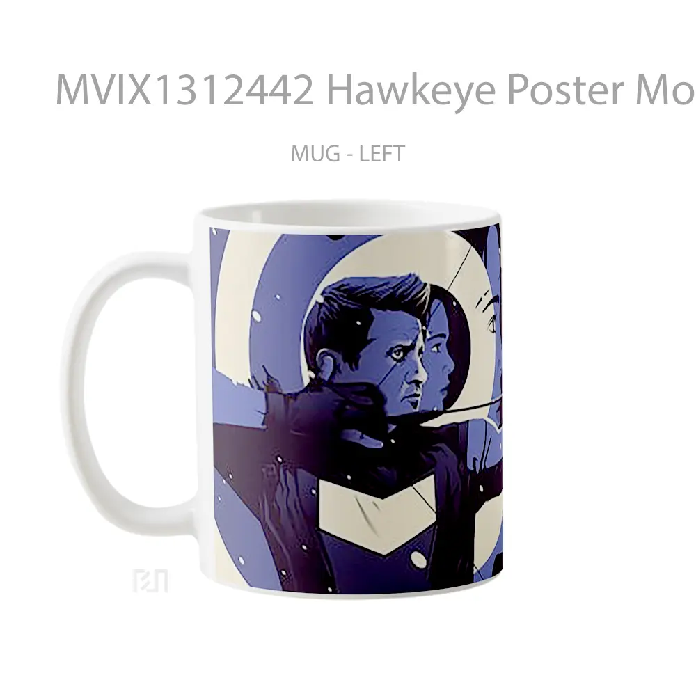 Mug Hawkeye Poster Movie Gelas Superhero - All-side / Desain
