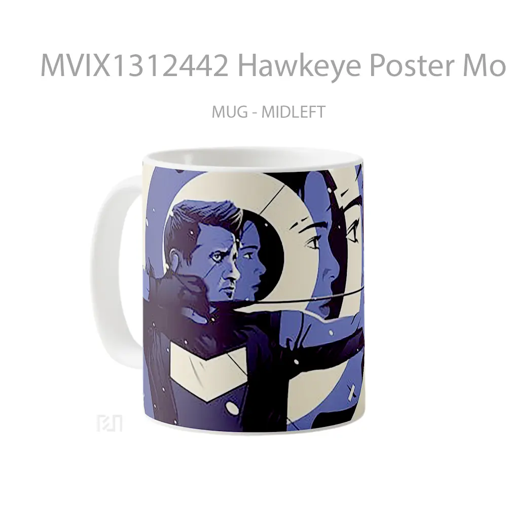 Mug Hawkeye Poster Movie Gelas Superhero - All-side / Desain