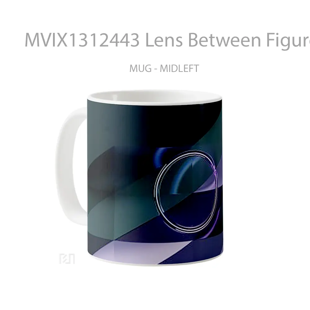 Mug Lens Between Figures Gelas Keramik Unik - All-side / Desain