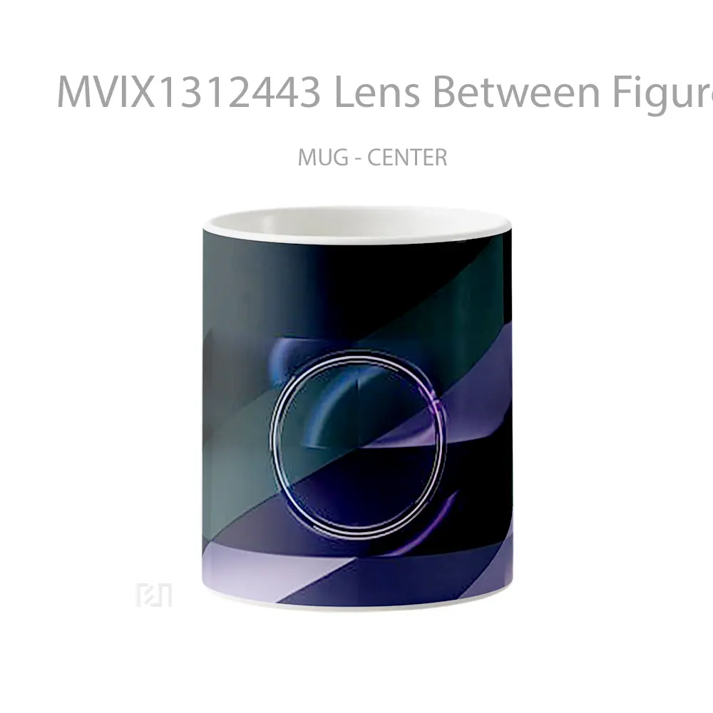 Mug Lens Between Figures Gelas Keramik Unik