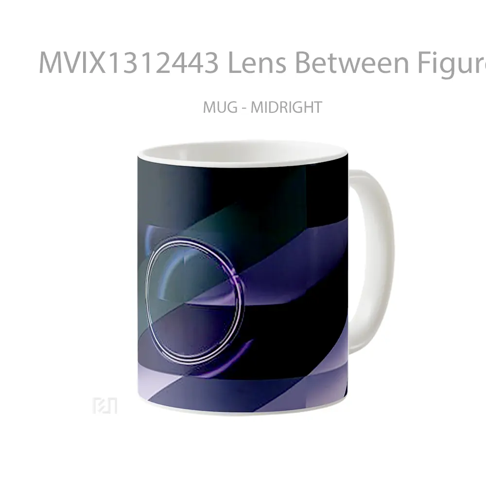 Mug Lens Between Figures Gelas Keramik Unik - All-side / Desain
