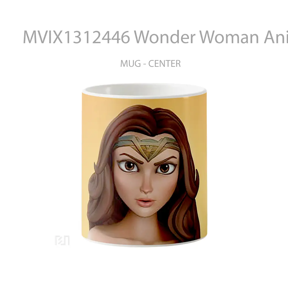 Mug Wonder Woman Animation Gelas Superhero