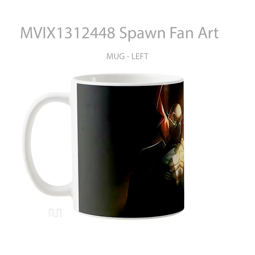 Mug Spawn Fan Art Gelas Keramik Unik - All-side / Desain