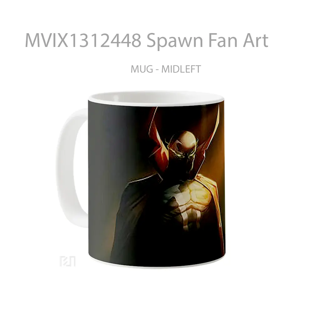 Mug Spawn Fan Art Gelas Keramik Unik - All-side / Desain