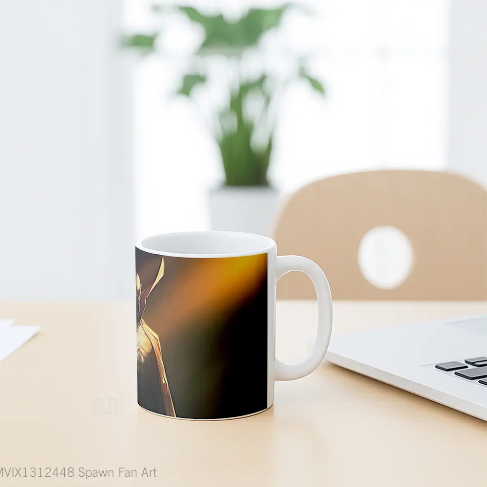 Mug Spawn Fan Art Gelas Keramik Unik - All-side / Desain