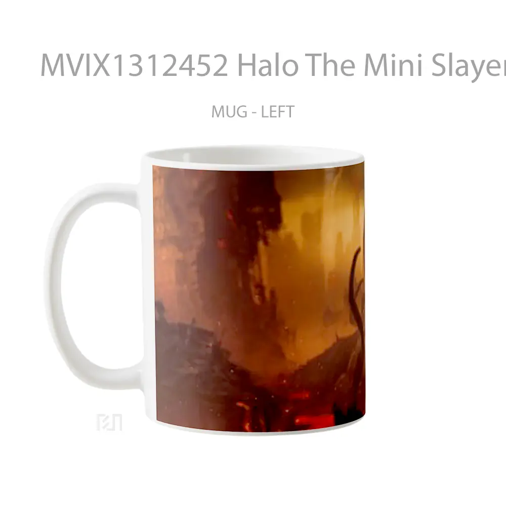 Mug Halo The Mini Slayer Cangkir Gamer - All-side / Desain
