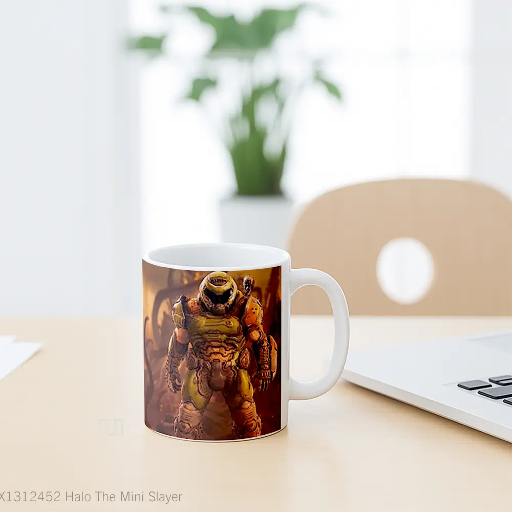 Mug Halo The Mini Slayer Cangkir Gamer - All-side / Desain