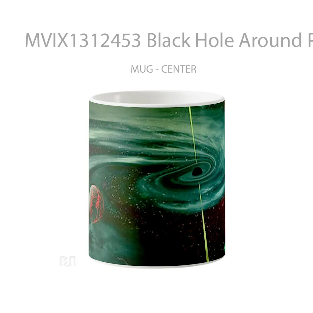Mug Black Hole Around Planets Gelas Astronomi