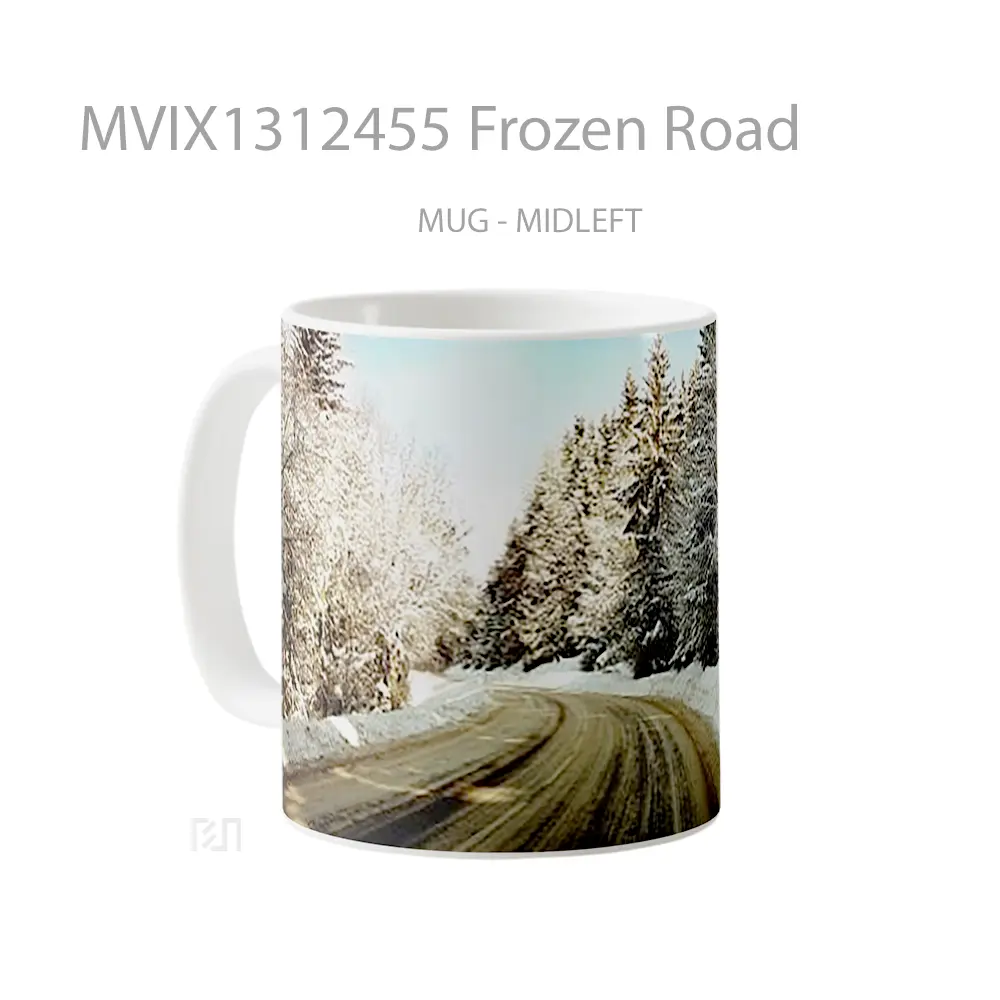 Mug Frozen Road Gelas Keramik Unik - All-side / Desain