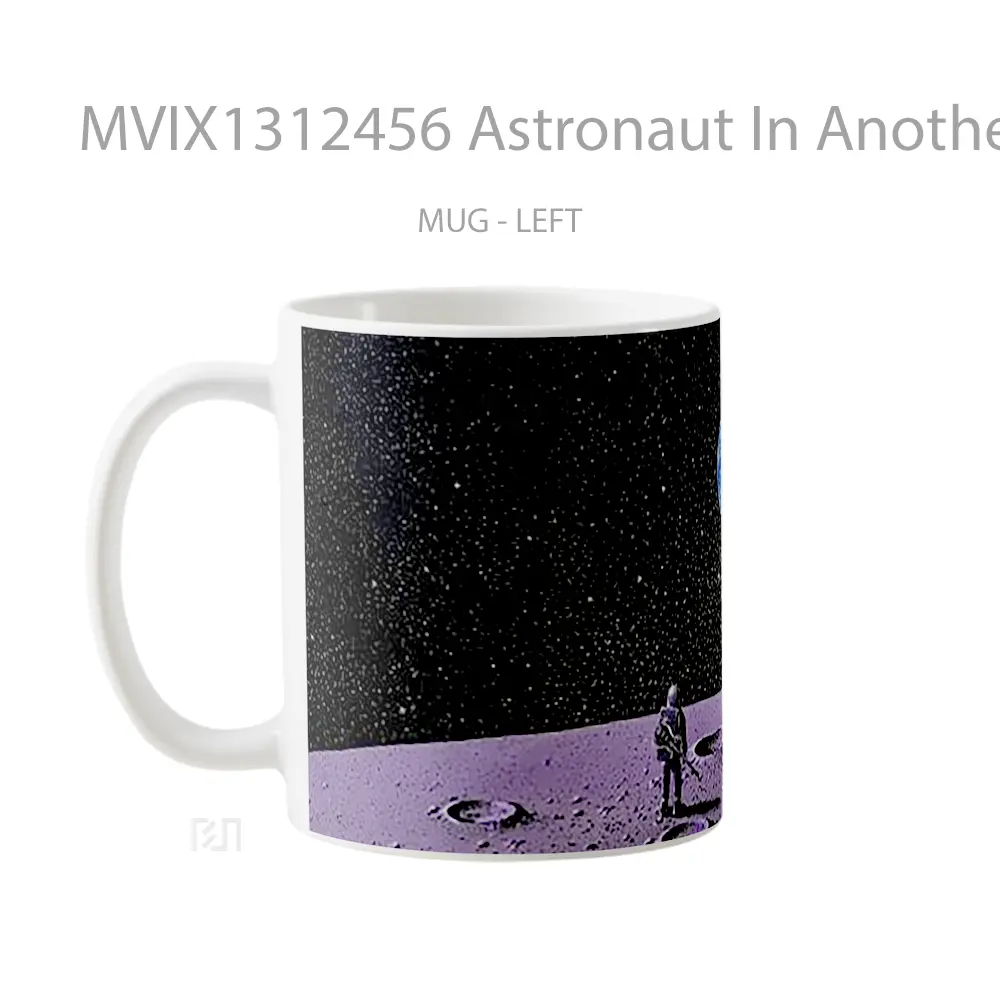 Mug Astronaut In Another Planet Gelas Astronomi - All-side / Desain